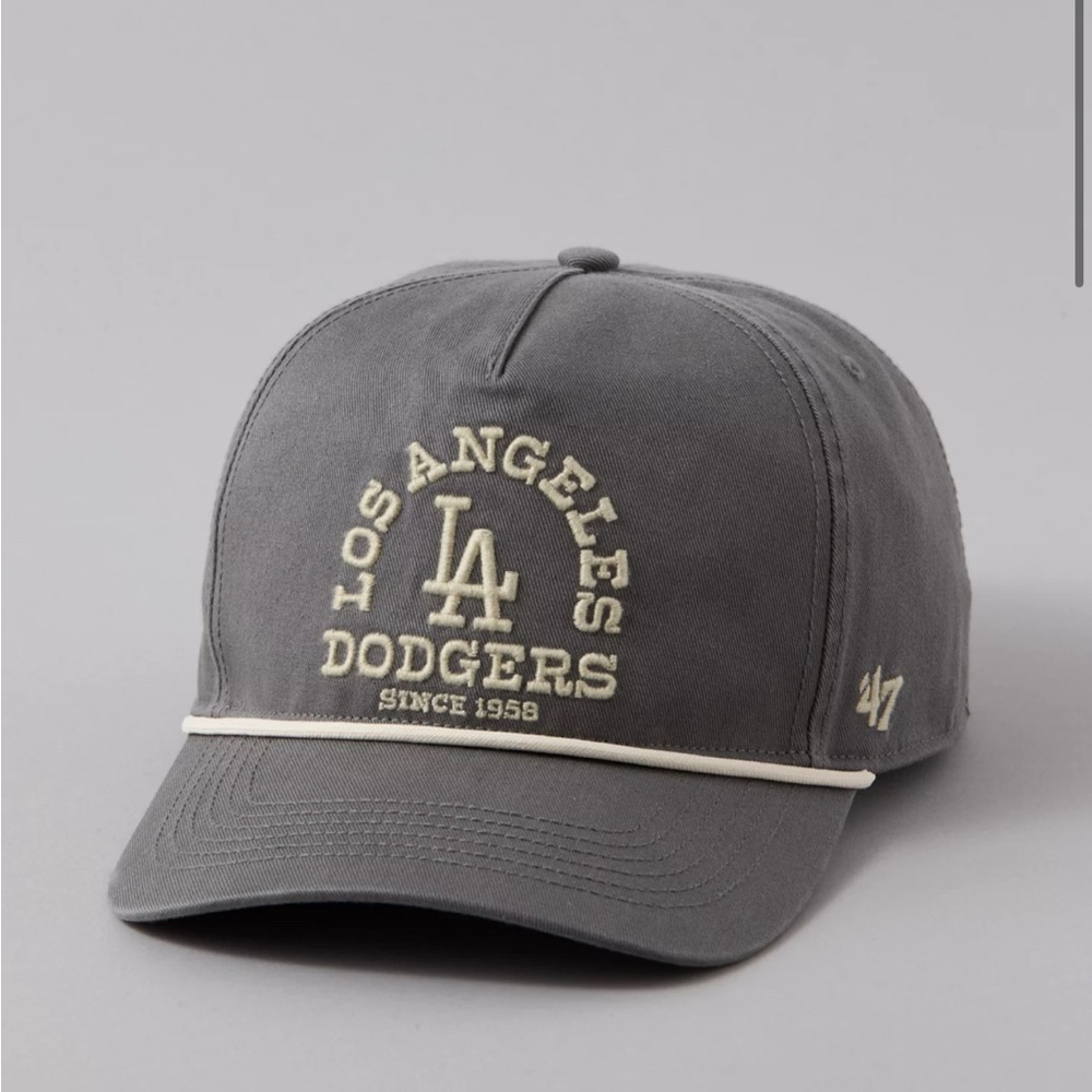 Los Angeles Dodgers bluish Gray Baseball Cap with Cream Embroidery